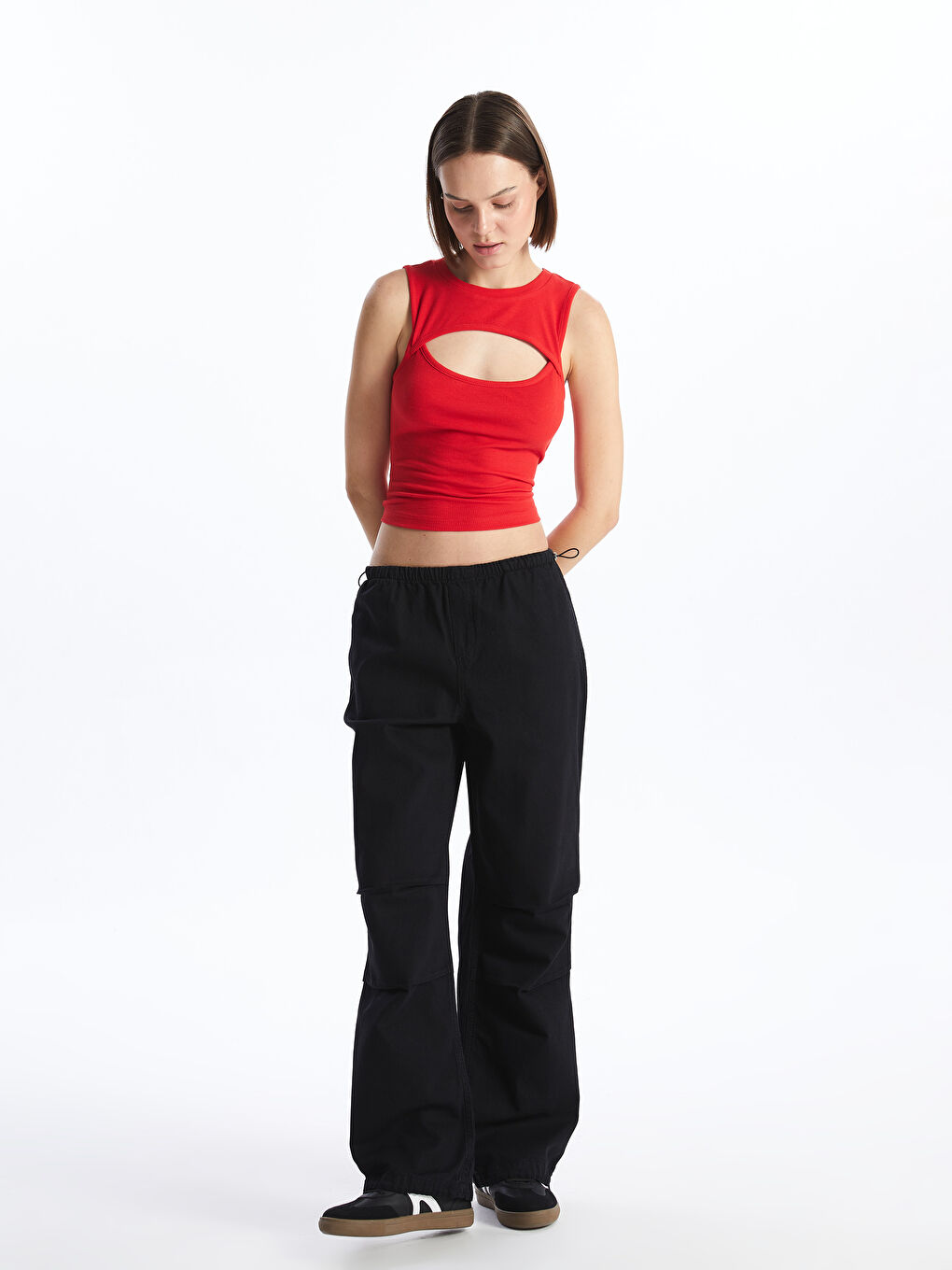 Jogger Women's Parachute Jean Pants -S46348Z8-327