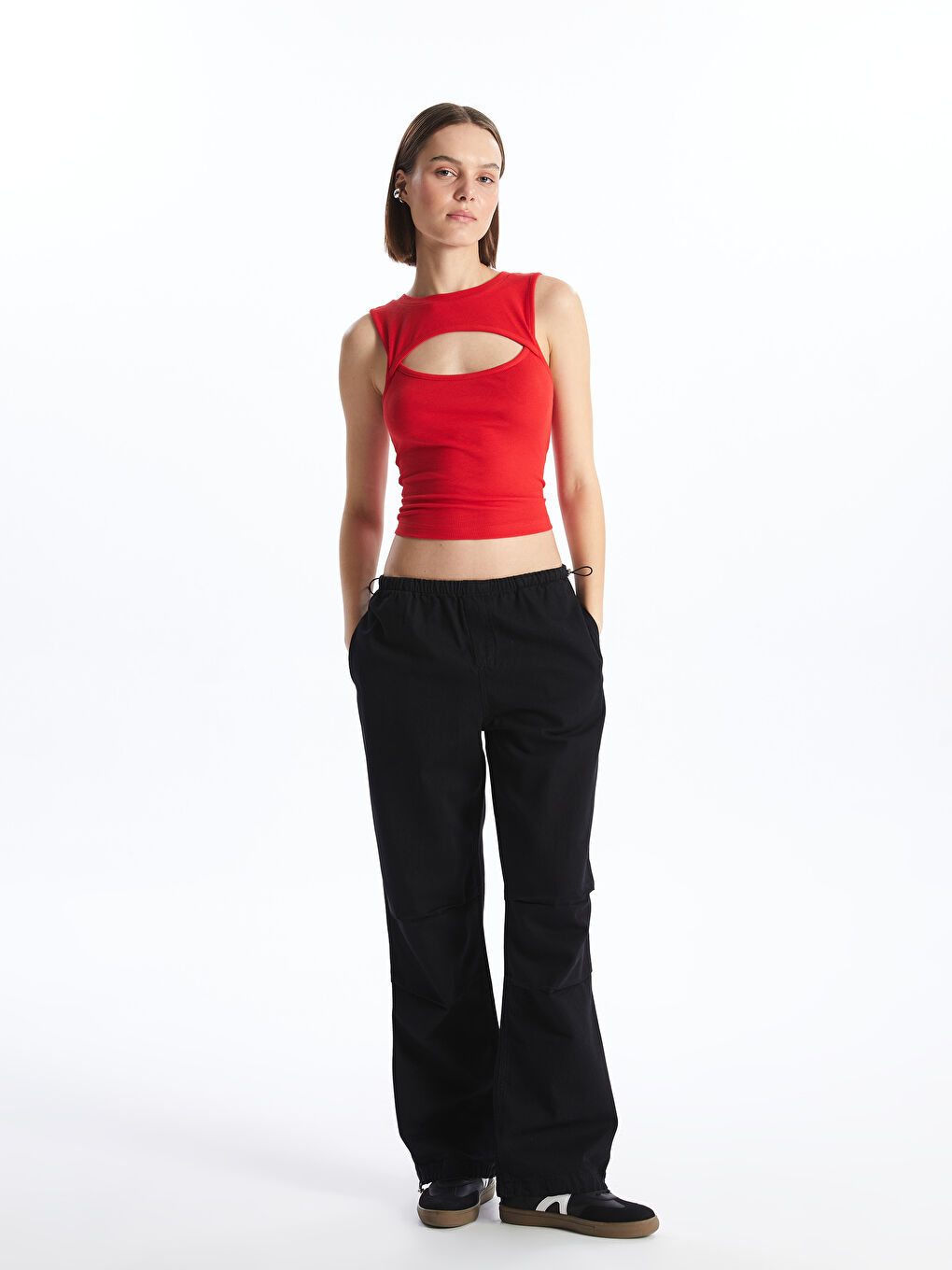 Jogger Women's Parachute Jean Pants -S46348Z8-327