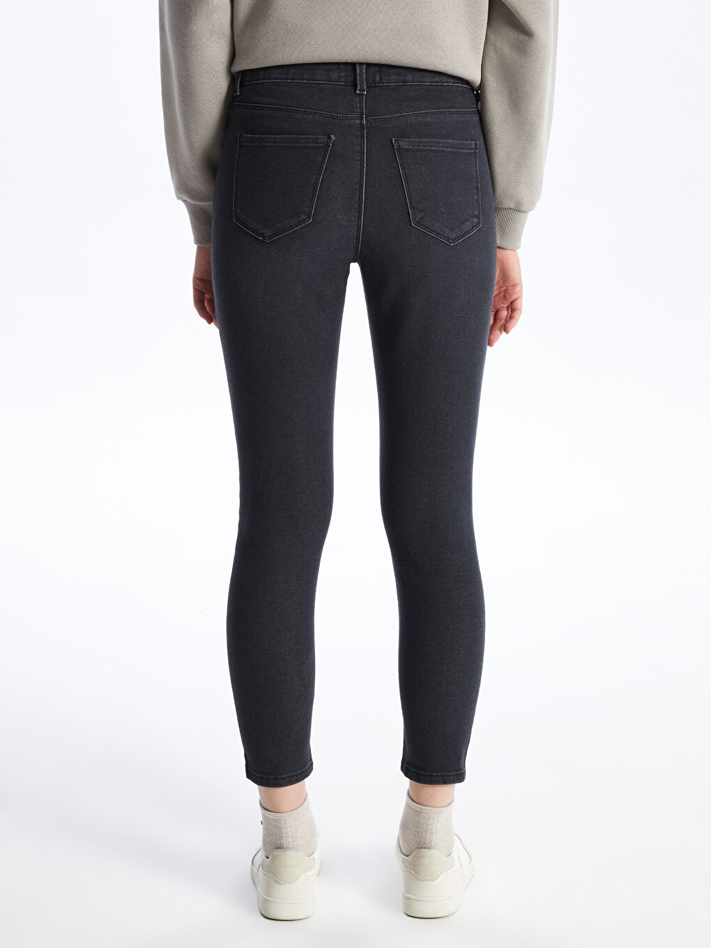 LCW Jeans Gri Mercury Skinny Fit Kadın Jean Pantolon - 4