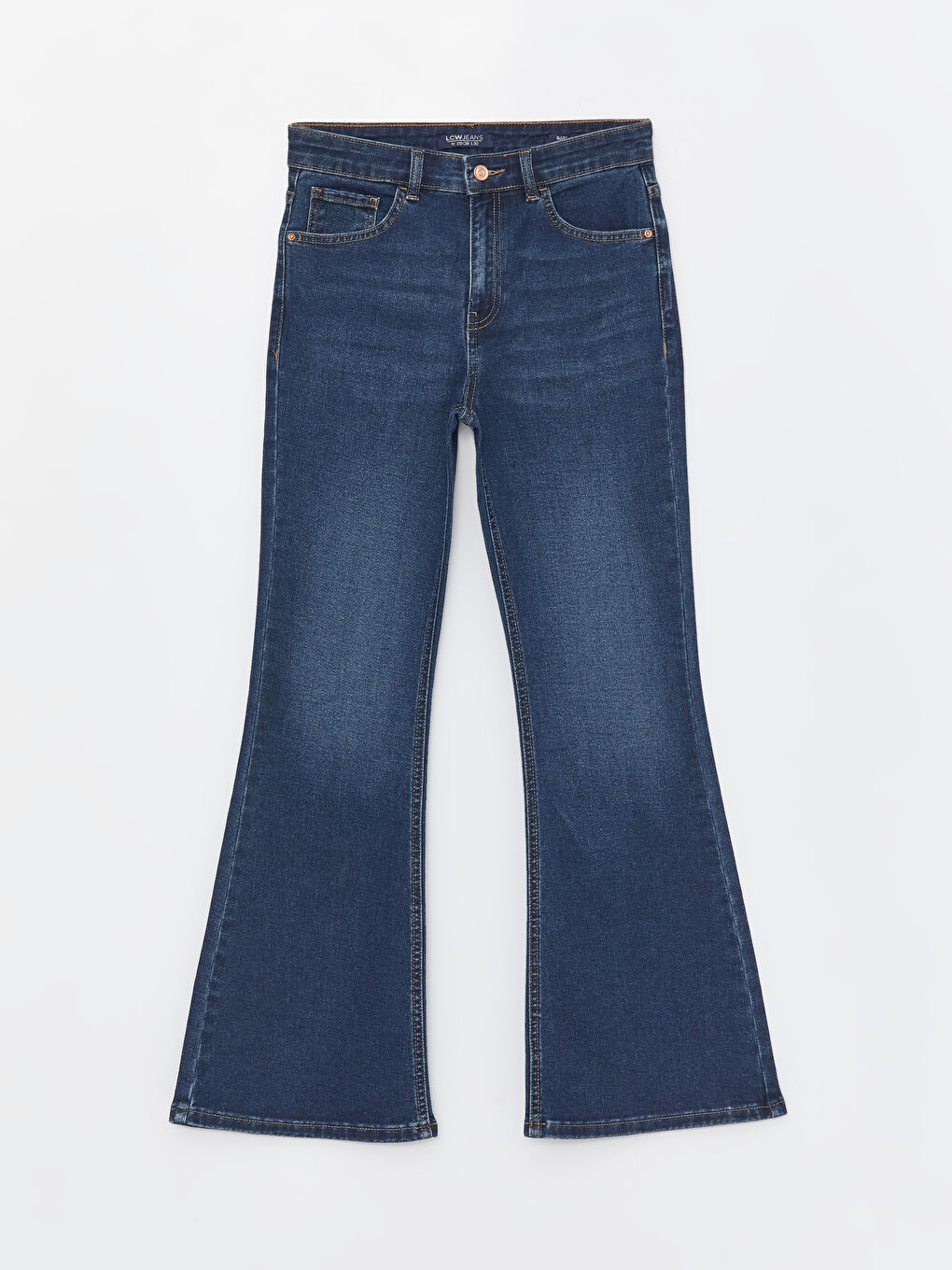 LCW Jeans Koyu Rodeo Mars Flare Kadın Jean Pantolon - 6