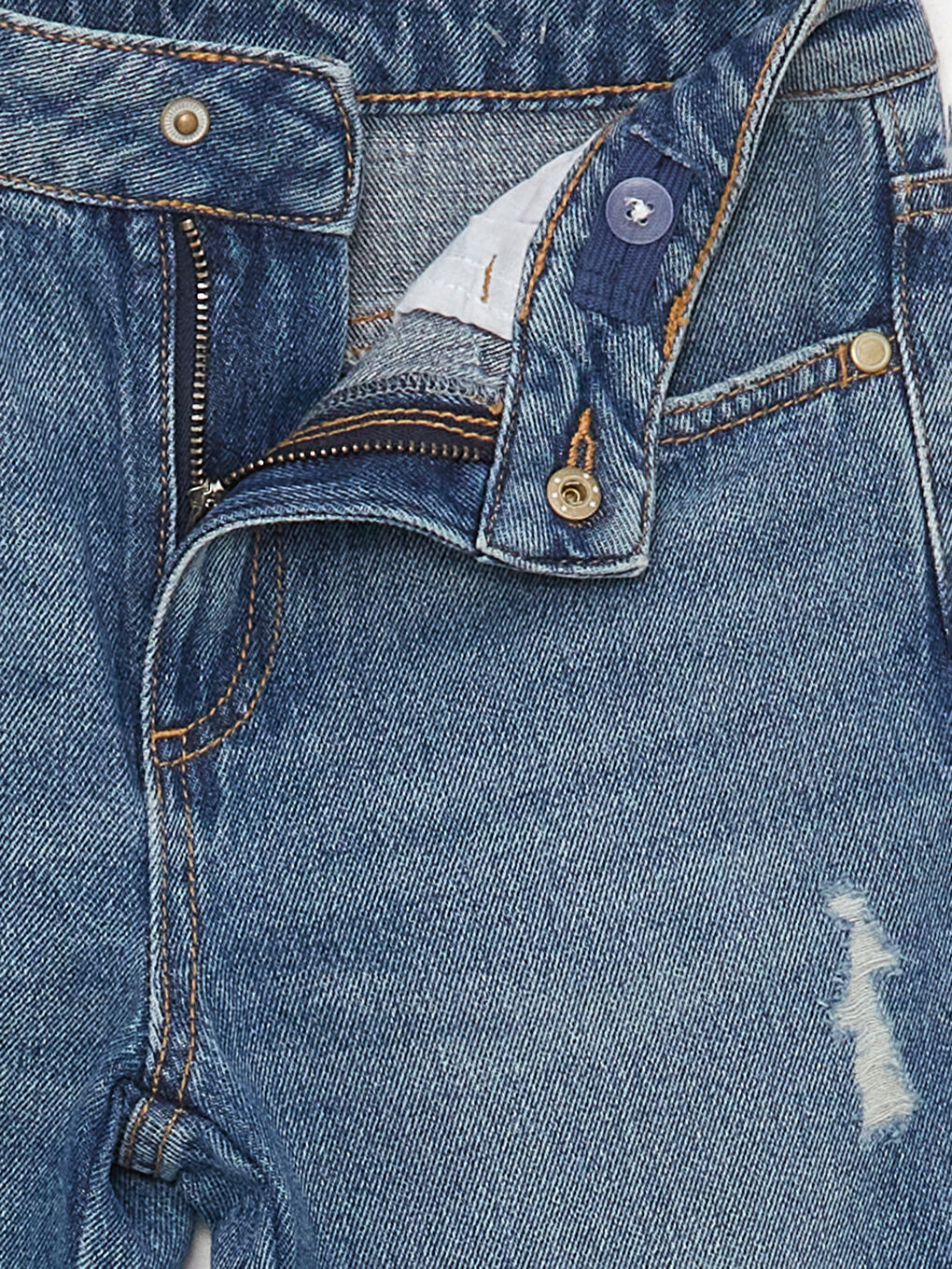 LCW Kids Jean fille avec taille élastiquée ajustable -S46383Z4-SHK