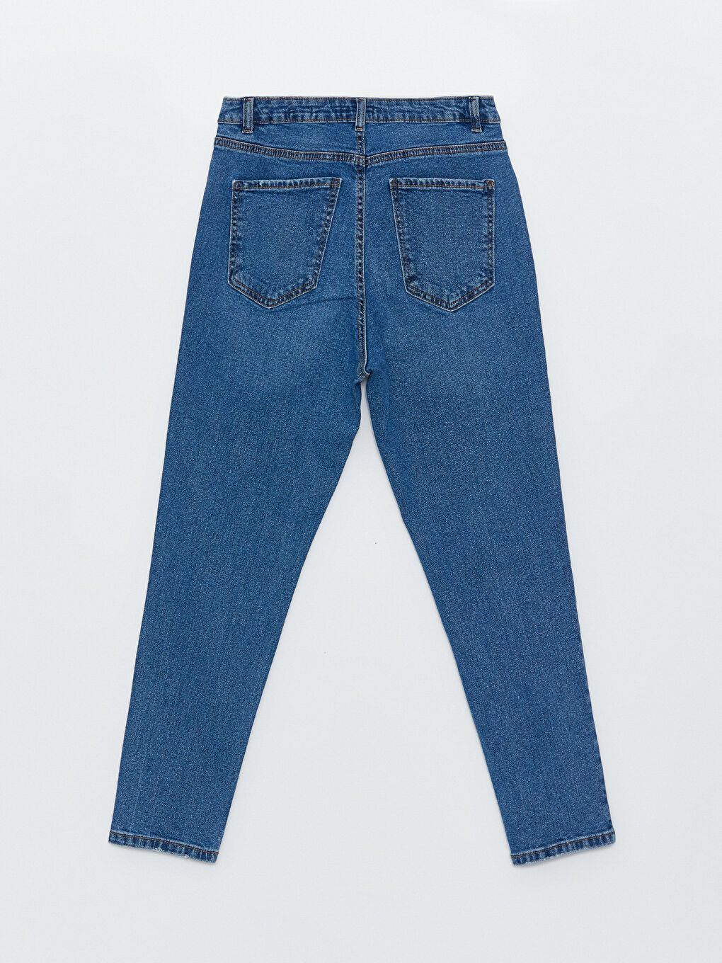 LCW Jeans Orta İndigo Rodeo Slim Mom Kadın Jean Pantolon - 6