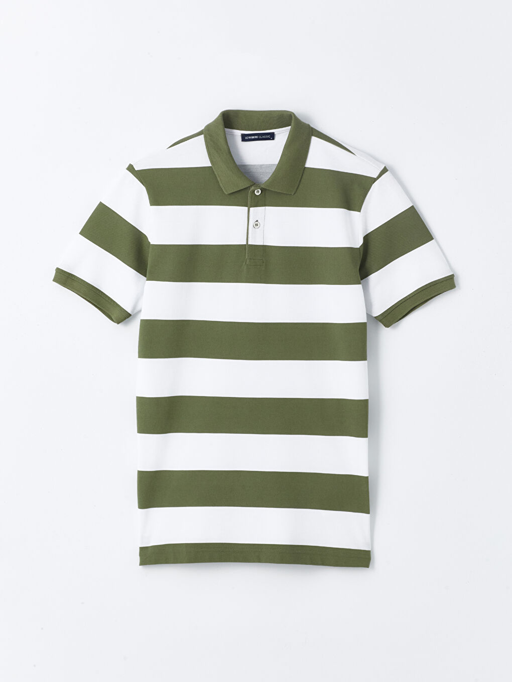 Polo Neck Short Sleeve Color Block Pique Men's T-Shirt -S46400Z8-LFT