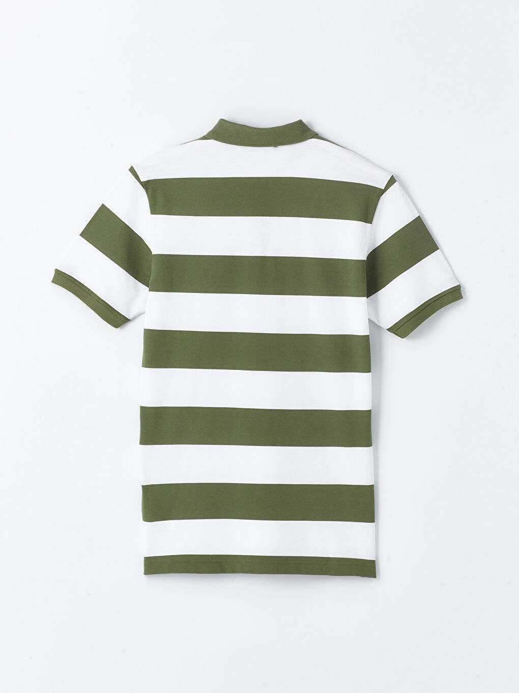 Polo Neck Short Sleeve Color Block Pique Men's T-Shirt -S46400Z8-LFT