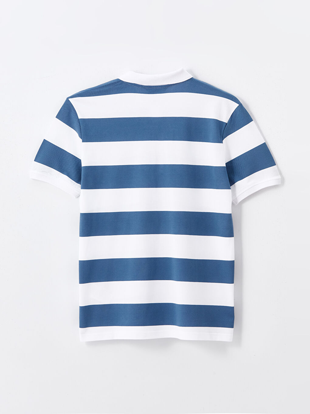 Polo Neck Short Sleeve Color Block Pique Men's T-Shirt -S46400Z8-LGB