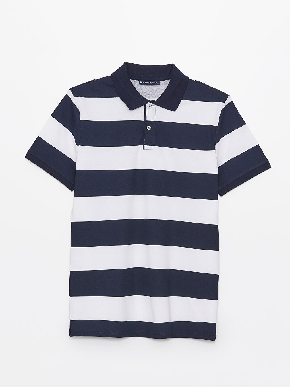 LCWAIKIKI Classic Polo Neck Short Sleeve Color Block Pique Men's T-Shirt -S46400Z8-LGS