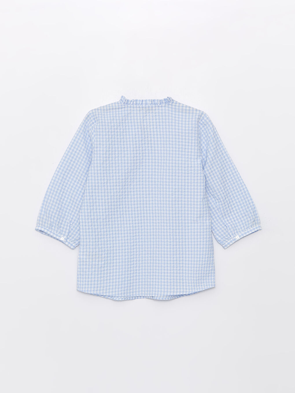 Henley Neckline Embroidered Women's Blouse -S46489Z8-LLC