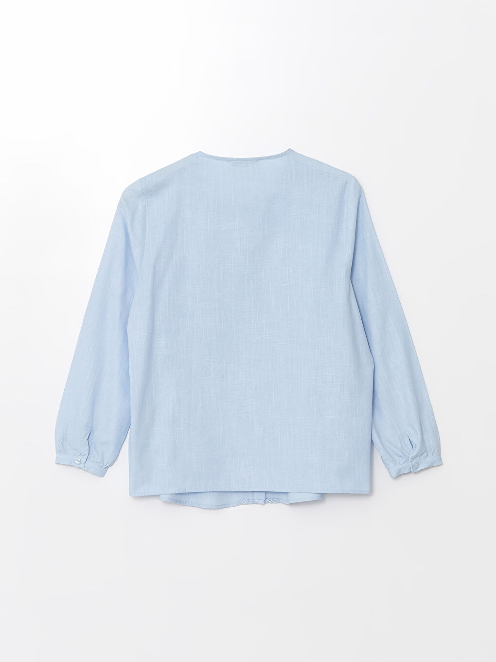 Mavi Bisiklet Yaka Nakışlı Güpürlü Kadın Bluz-5