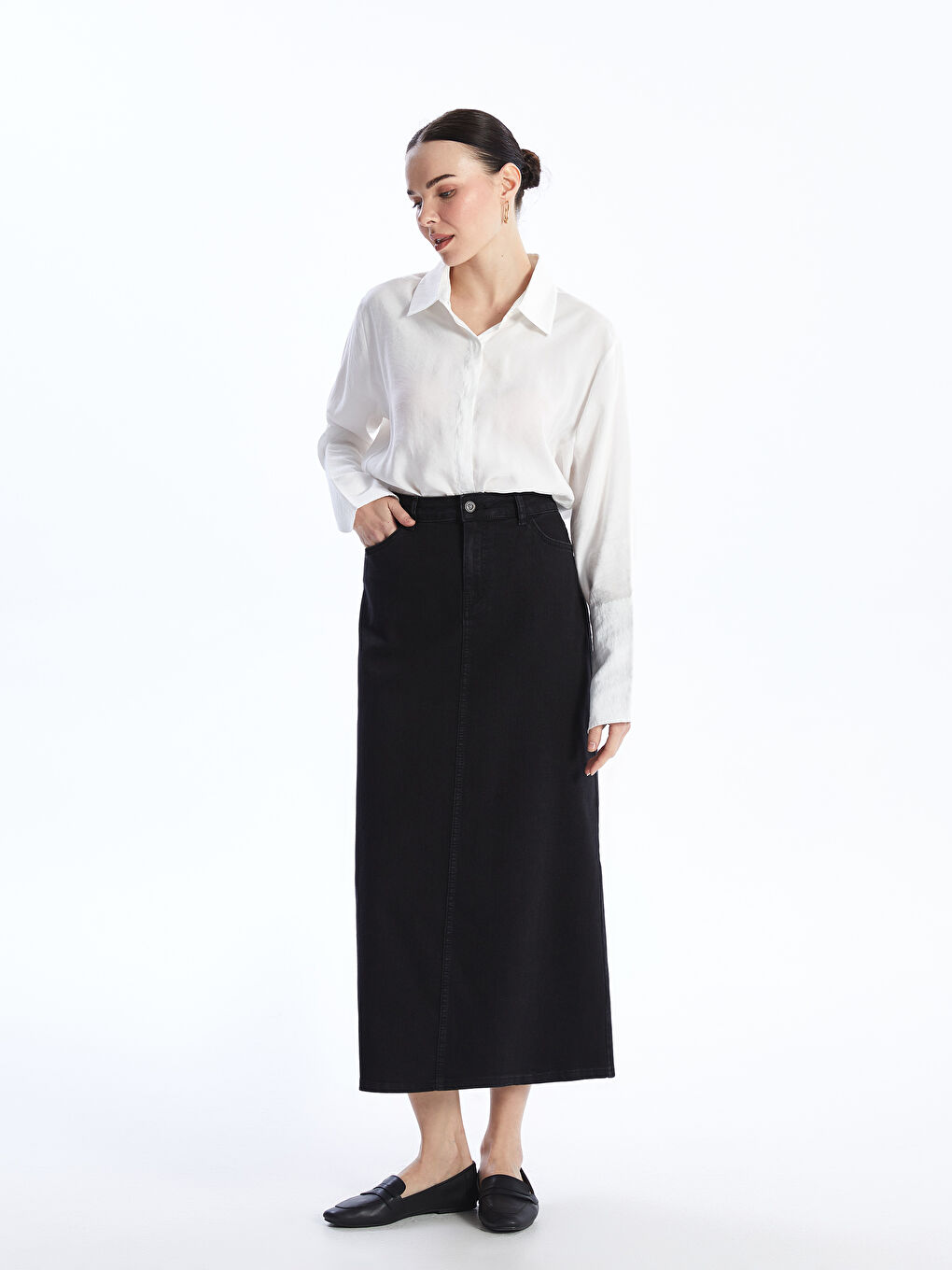 LCW Grace Regular Fit Women's Denim Skirt -S46498Z8-326