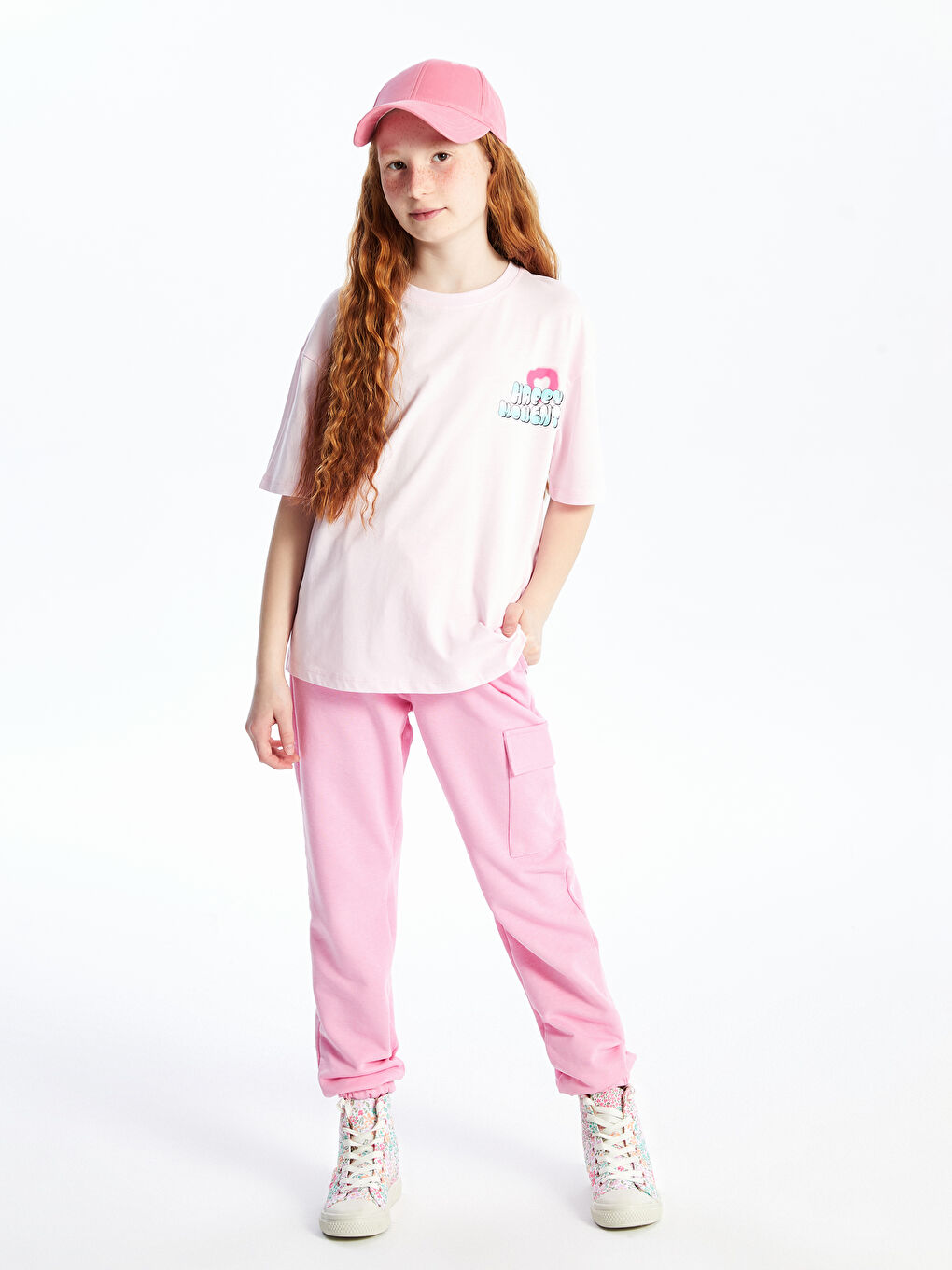 Girls' Cargo Sweatpants with Elastic Waist -S46503Z4-VVC