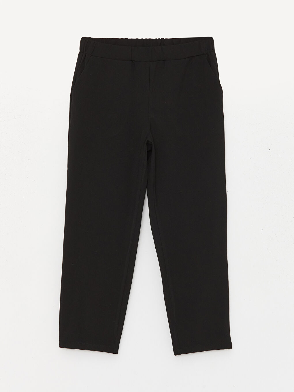 Elasticated Waist Regular Fit Women's Trousers -S46504Z8-CVL