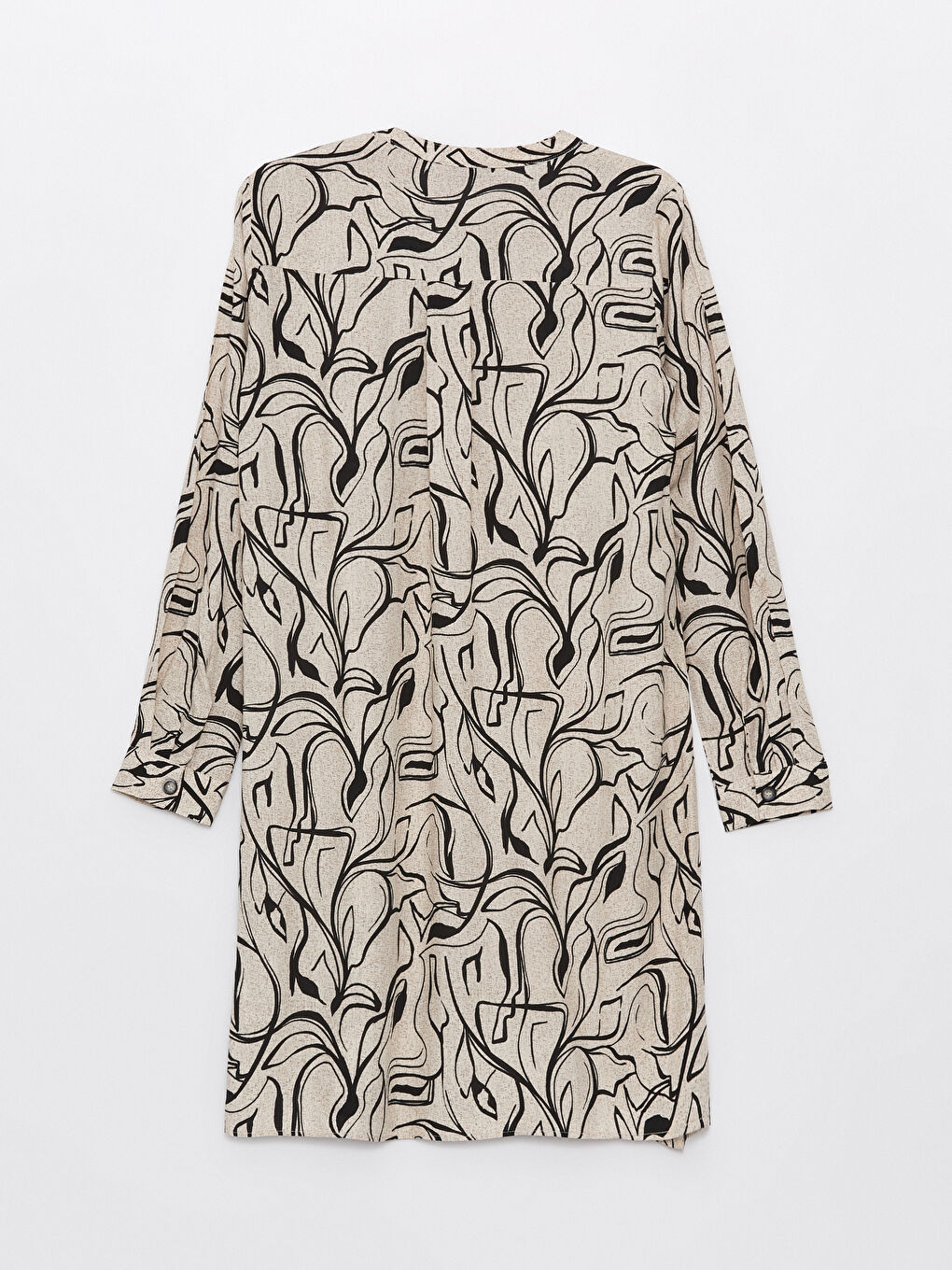 Crew Neck Patterned Women's Tunic -S46526Z8-SW5