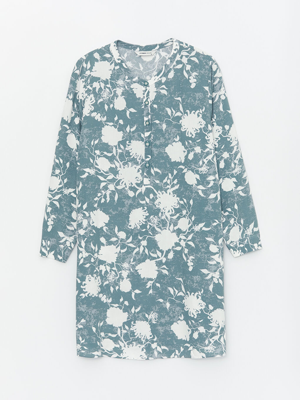 Crew Neck Patterned Women's Tunic -S46526Z8-LS6