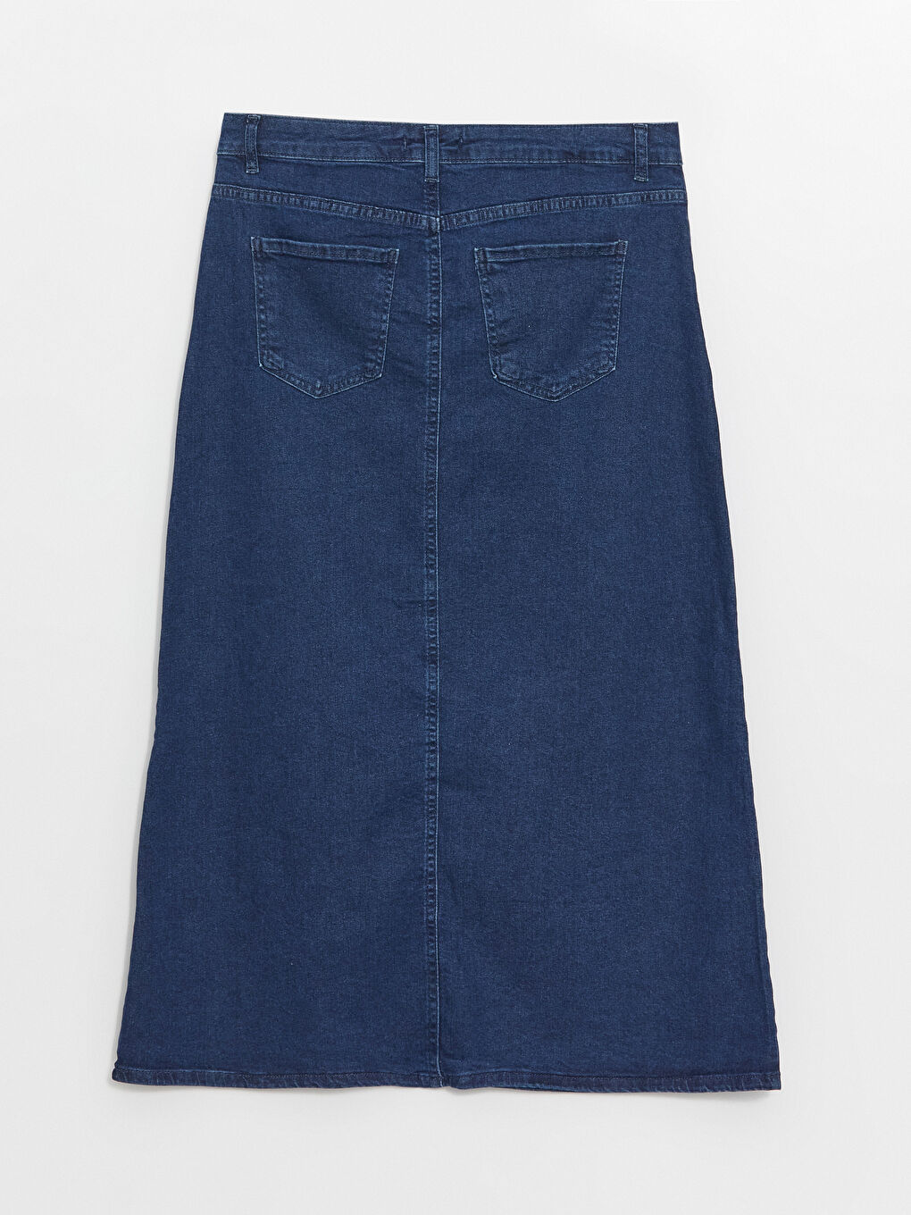 Mavi Standart Fit Taşlı Kadın Jean Etek-1