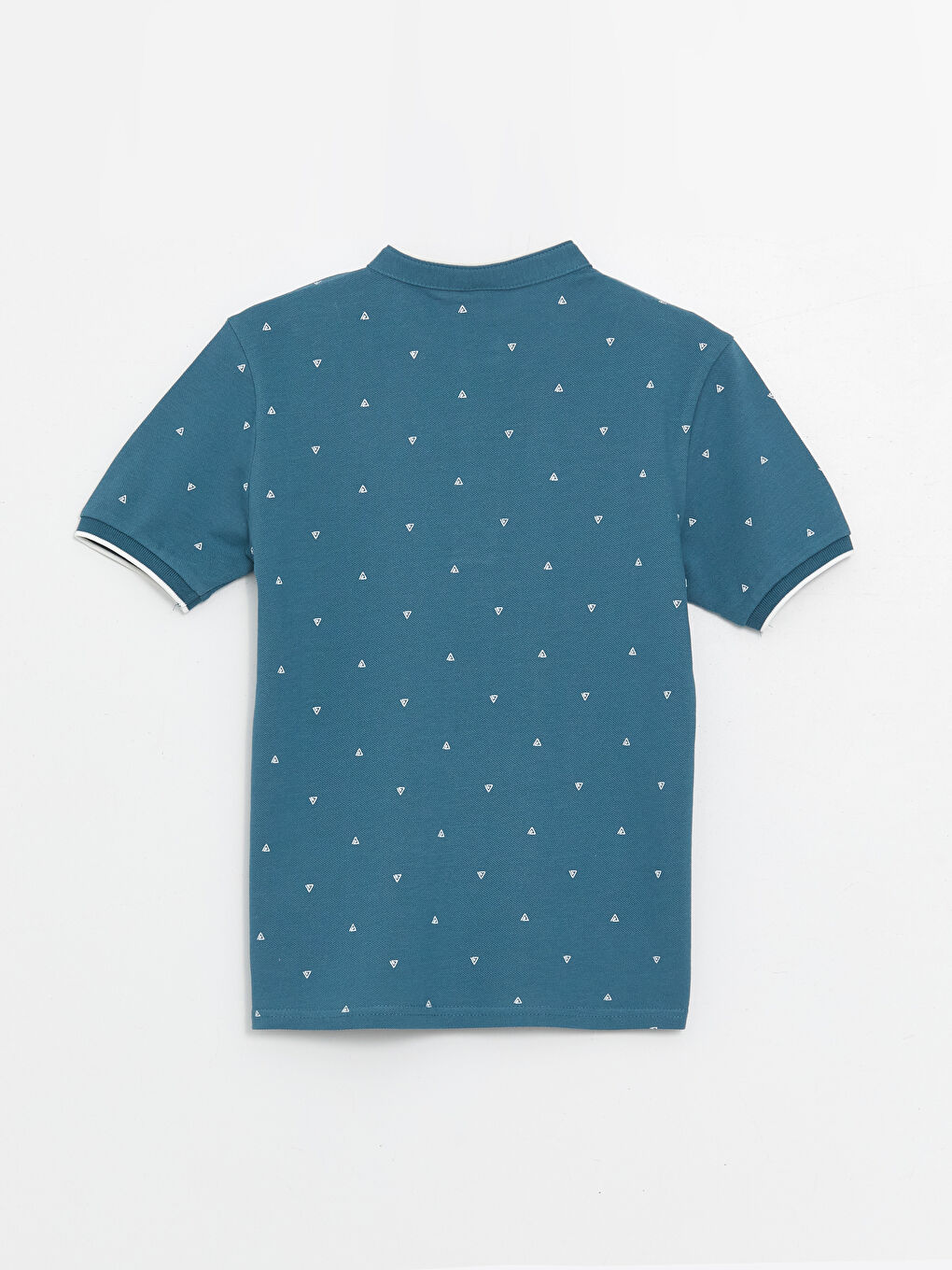 Grandad Collar Printed Short Sleeve Boy T-Shirt -S46549Z4-LSY
