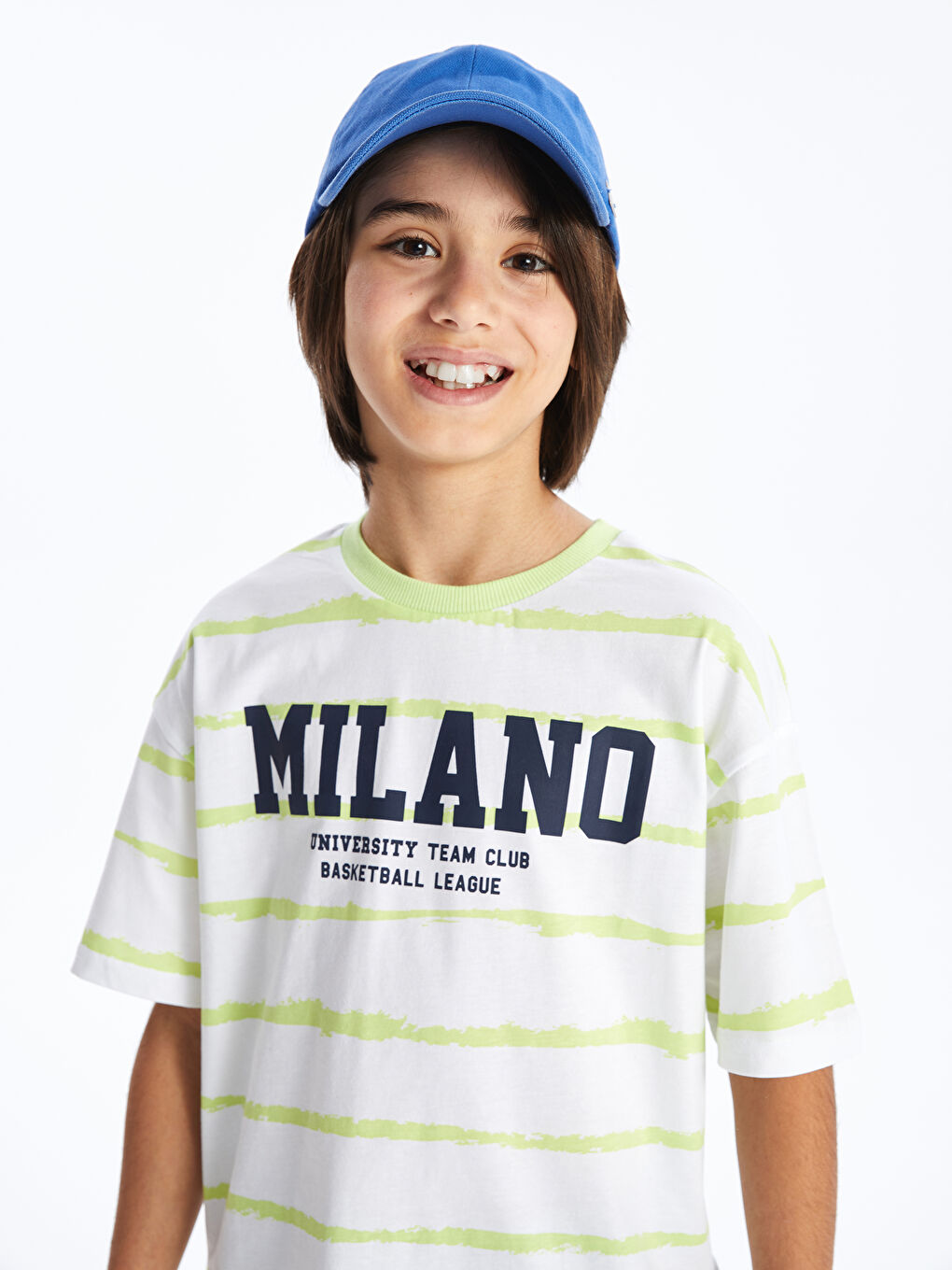 Crew Neck Oversize Boy's T-Shirt -S46551Z4-LRR