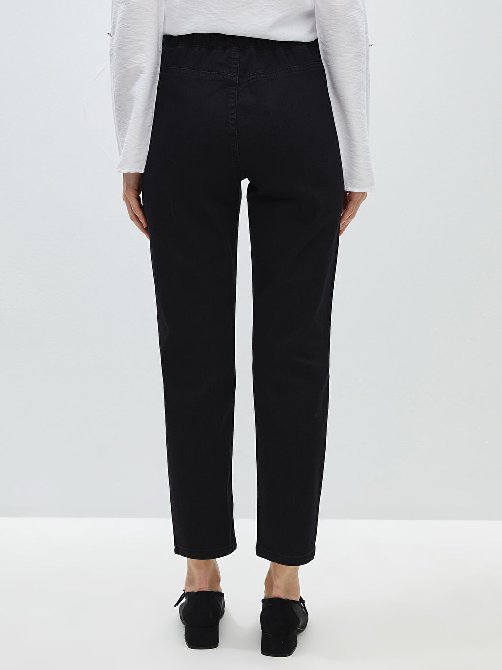 Straight Fit Women's Denim Trousers -S46554Z8-HUC