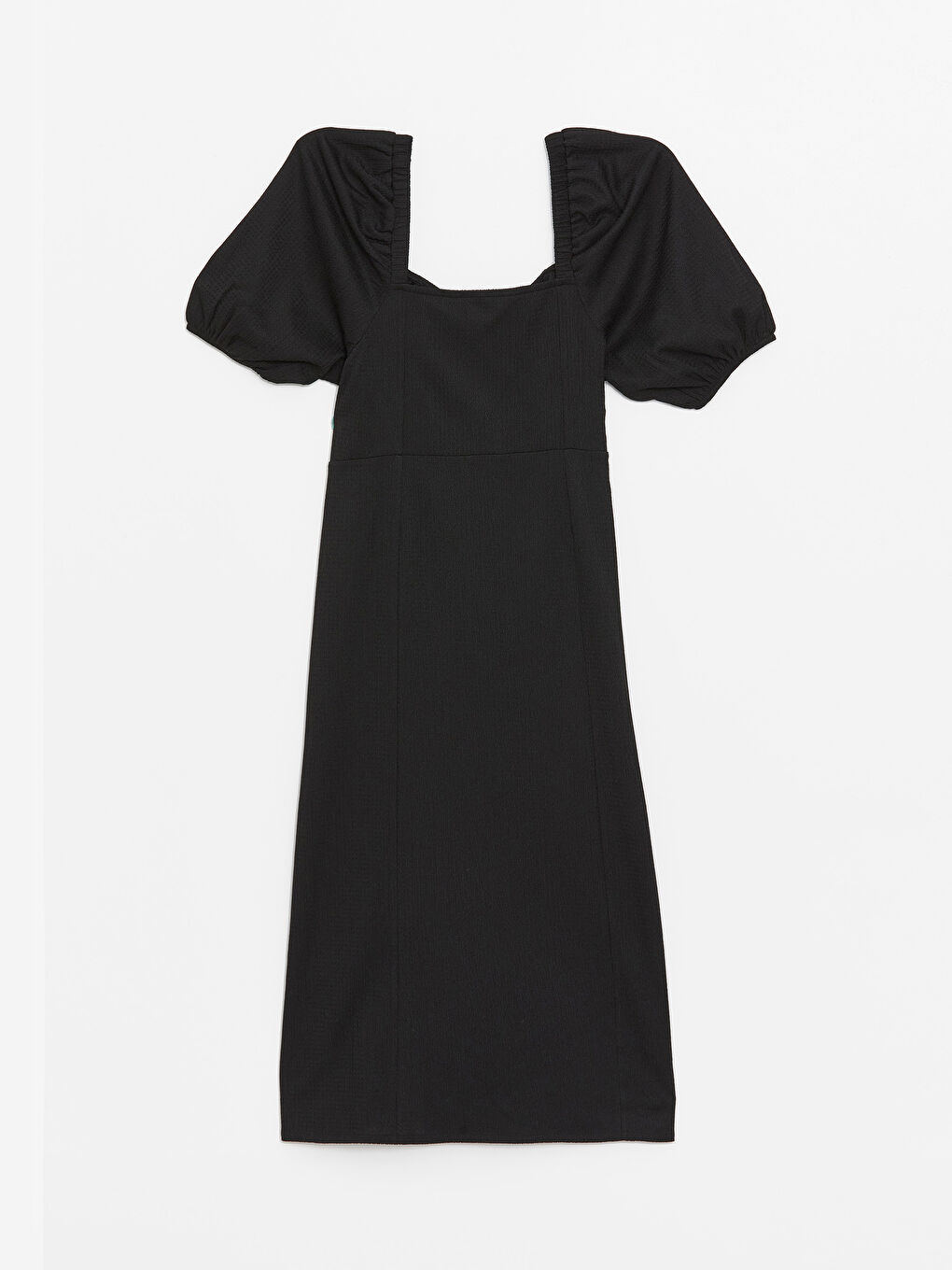 LCW Vision Sweetheart Neck Plain Short Sleeve Women's Dress -S46558Z8-CVL