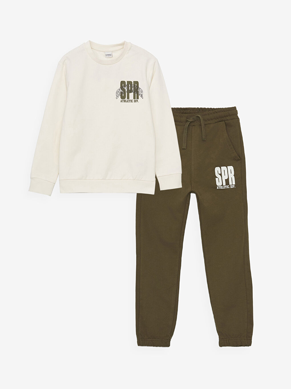 Crew Neck Printed Boy's Tracksuit Set -S46569Z4-QVK