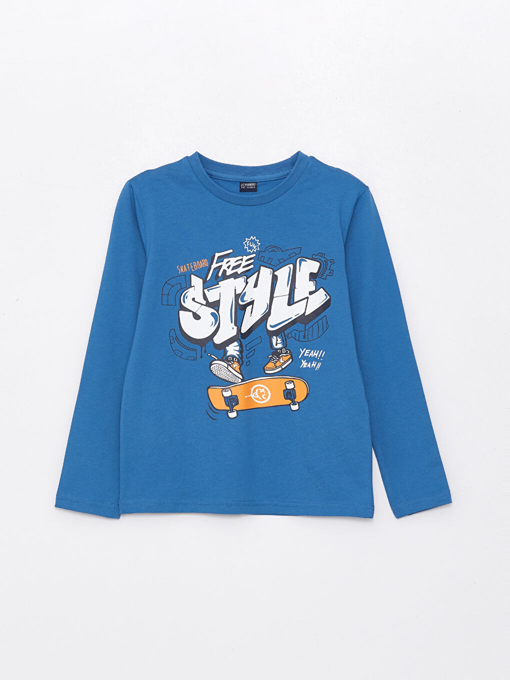 Crew Neck Printed Long Sleeve Boy T-shirt and Sweatpants -S46572Z4-H5Y