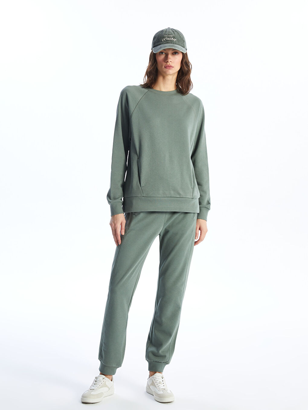 Women's Elastic Waist Regular Jogger Sweatpants -S46621Z8-GZA