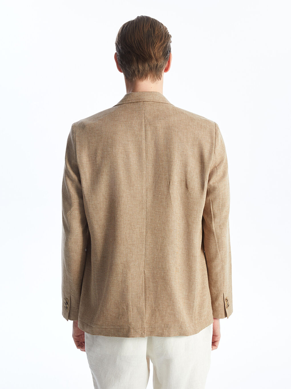 LCW Vision Kahverengi Dar Kalıp Erkek Blazer Ceket - 4