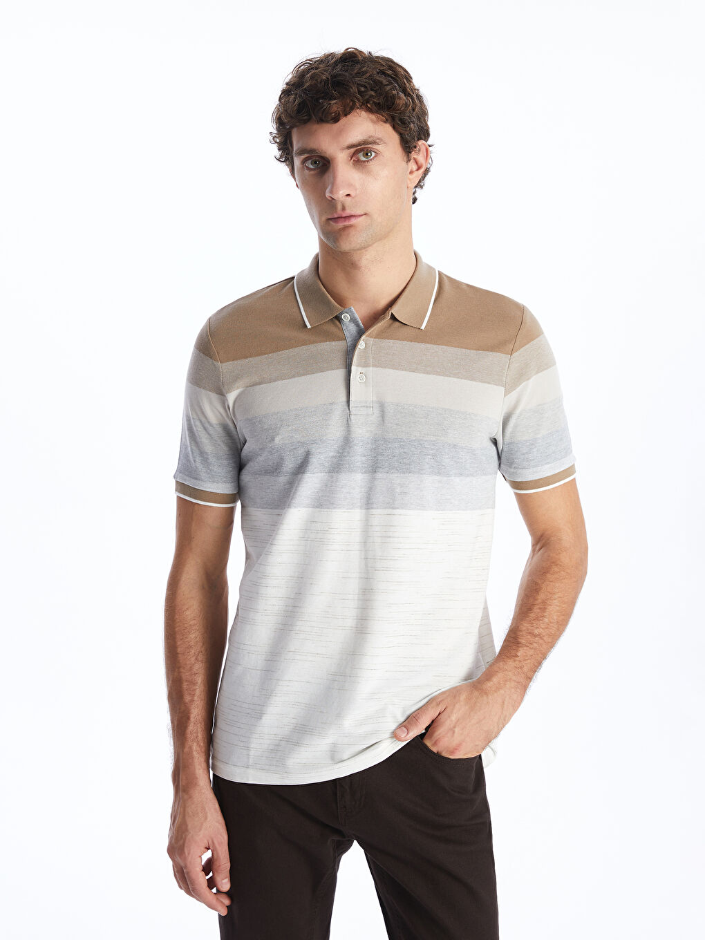 Prugasta polo majica kratkog rukava -S46632Z8-LE8