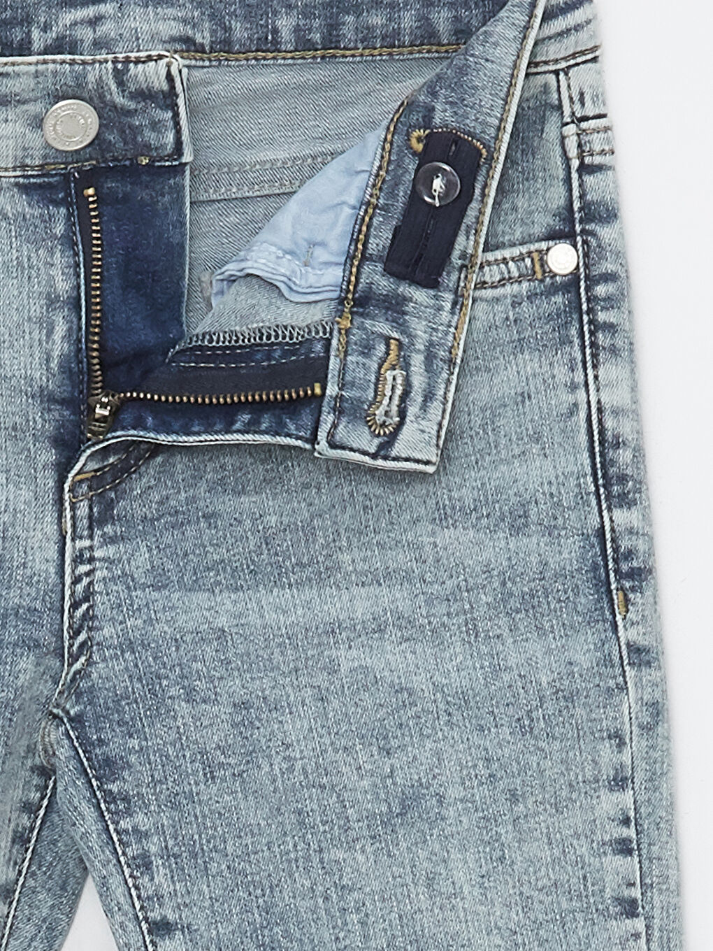 Adjustable Elastic Waist Boys' Jeans-2