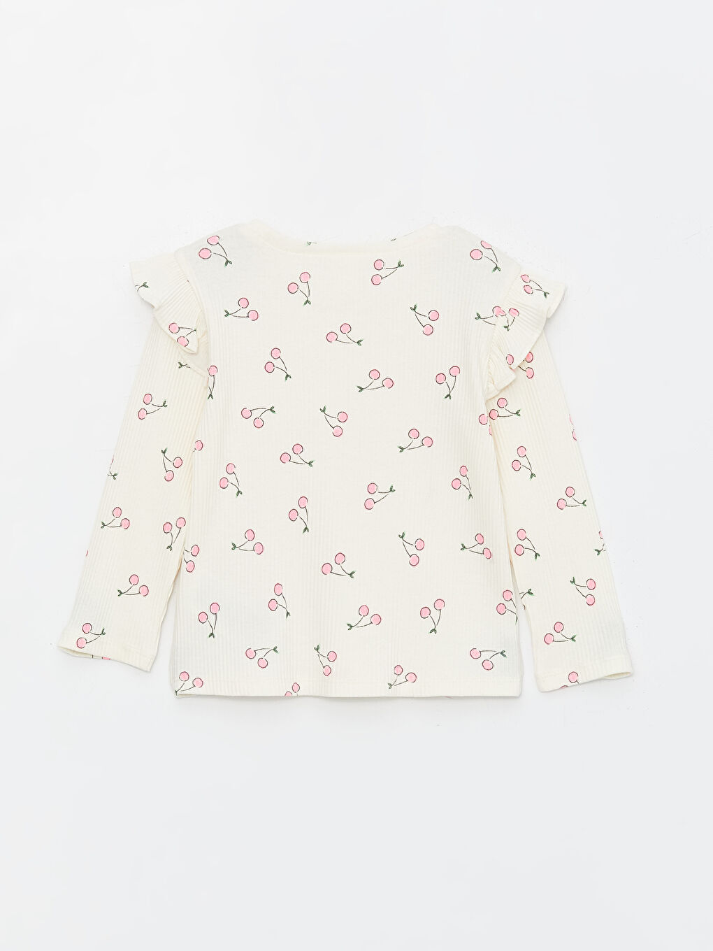 LCW Kids Crew Neck Long Sleeve Printed Baby Girls' T-Shirt -S46661Z1-LRA
