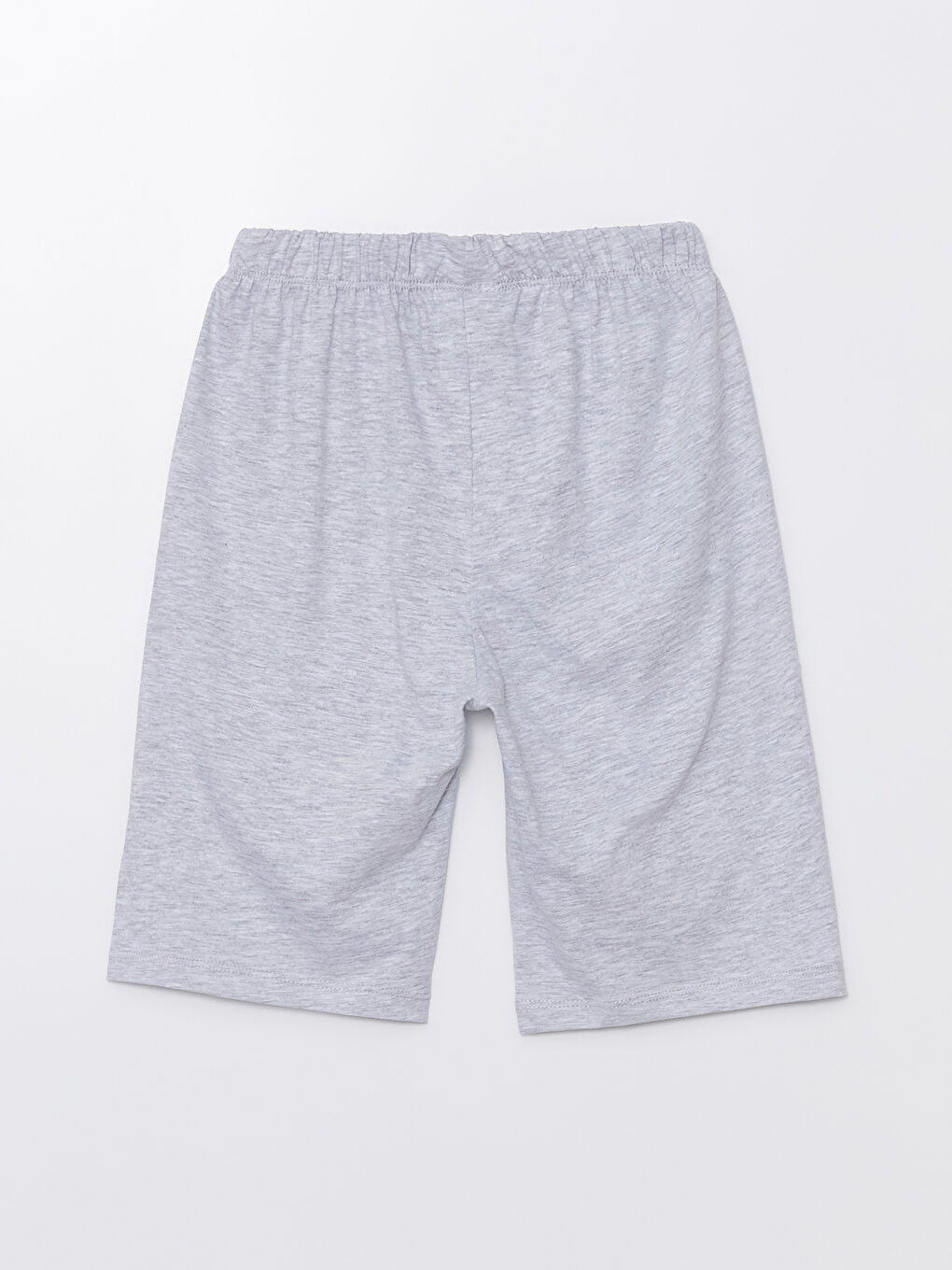 Gri Beli Lastikli Baskılı Erkek Çocuk Pijama Şort-1