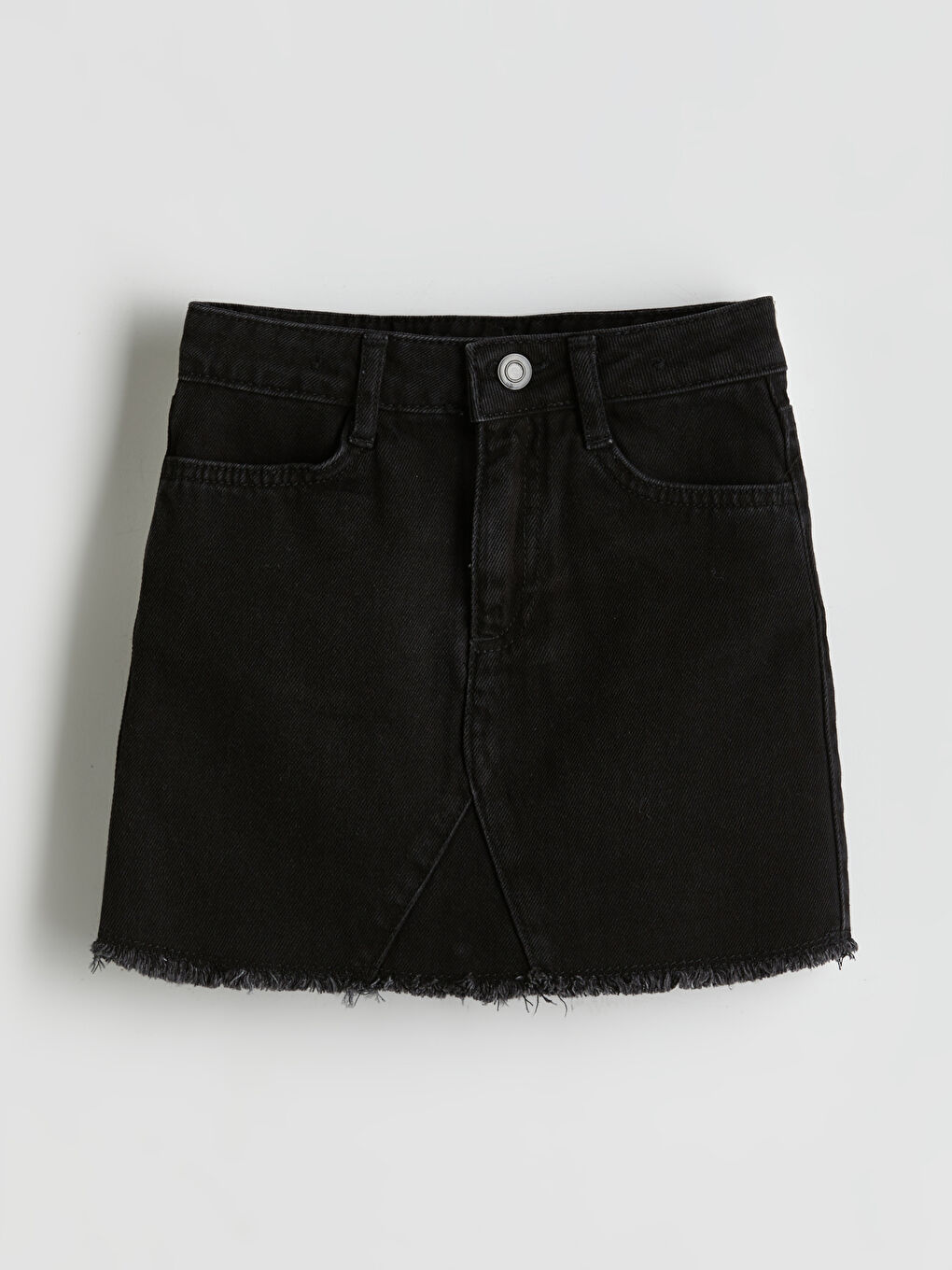 LCW Kids Siyah Kız Çocuk Jean Etek
