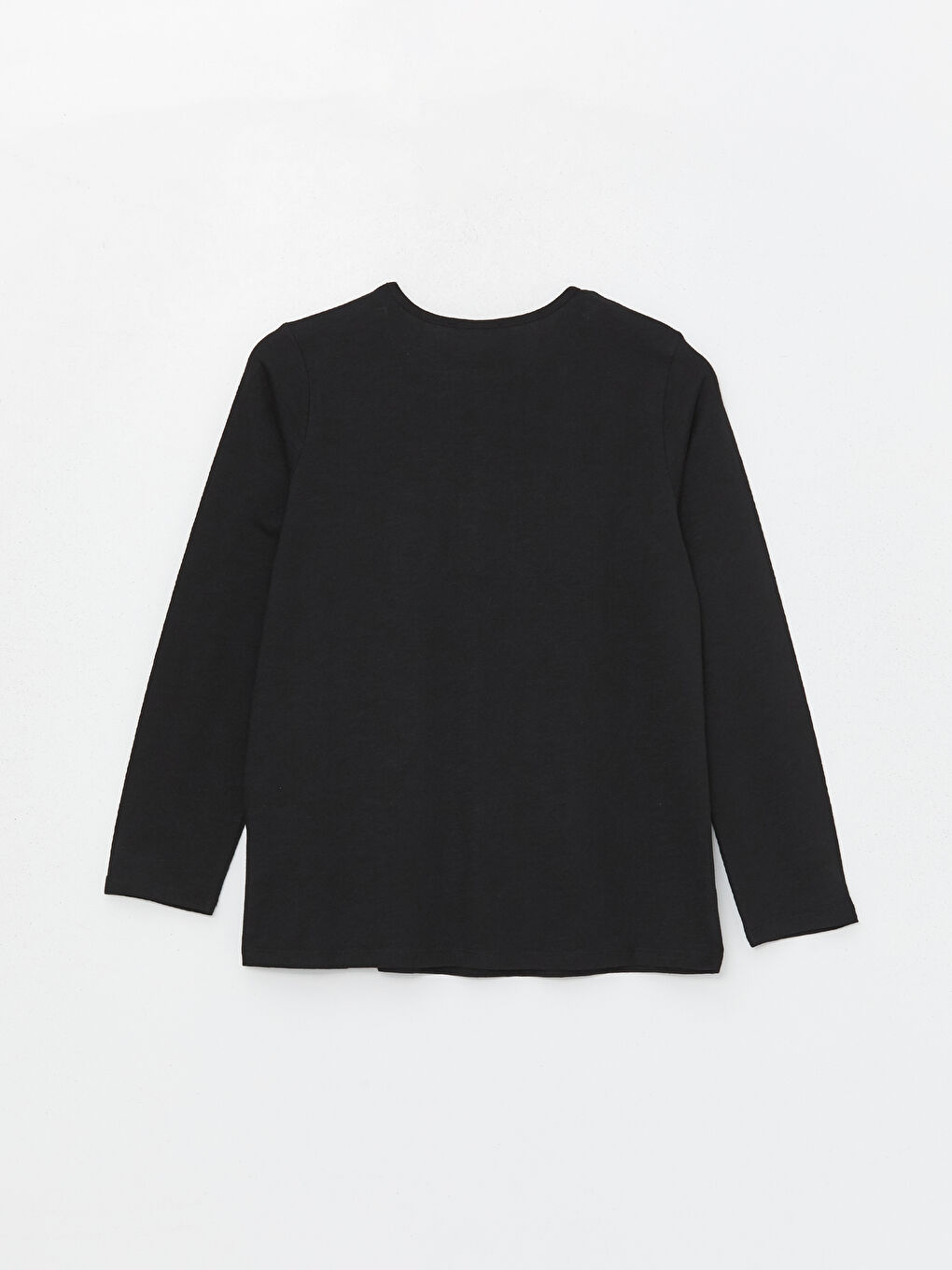 Crew Neck Plain Long Sleeve Women's T-Shirt-6