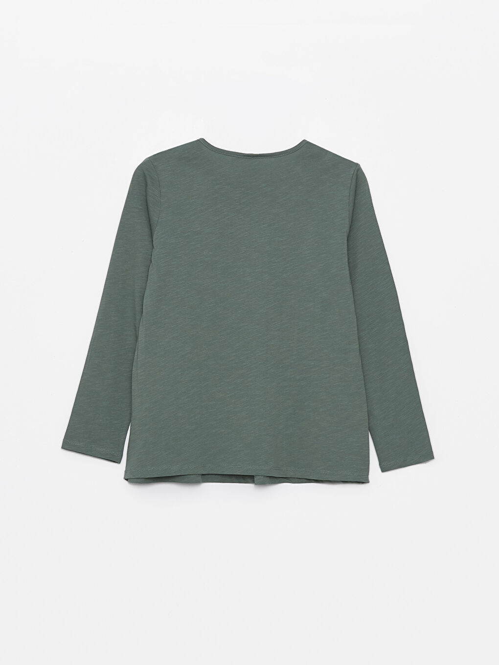 Yeşil Bağlamalı Yaka Nakışlı Uzun Kollu Kadın Bluz-6