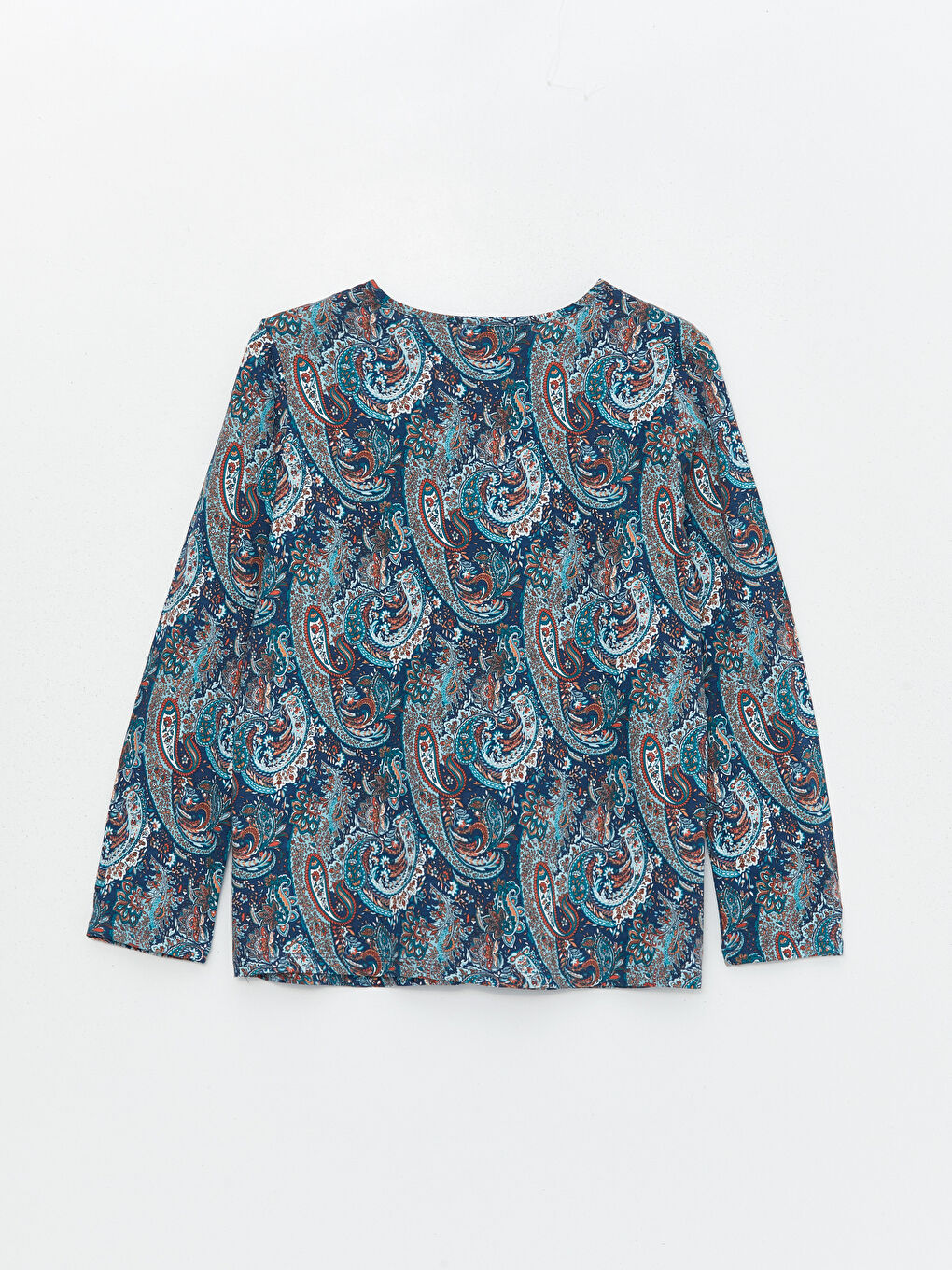 LCW Grace Crew Neck Patterned Long Sleeve Women's T-Shirt -S46750Z8-LQP
