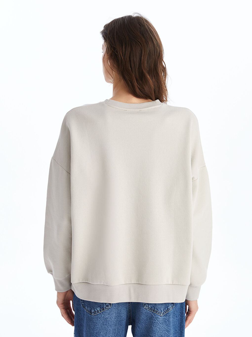 Crew Neck Oversize Women's Thick Sweatshirt -S46764Z8-QYF