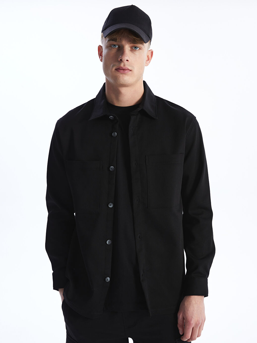 Regular Fit Long Sleeve Men's Shirt -S46774Z8-RQL