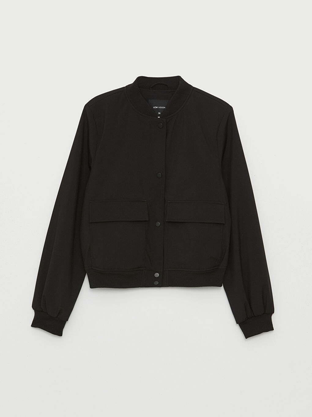 Women's College Collar Plain Puffer Jacket -S46797Z8-CVL