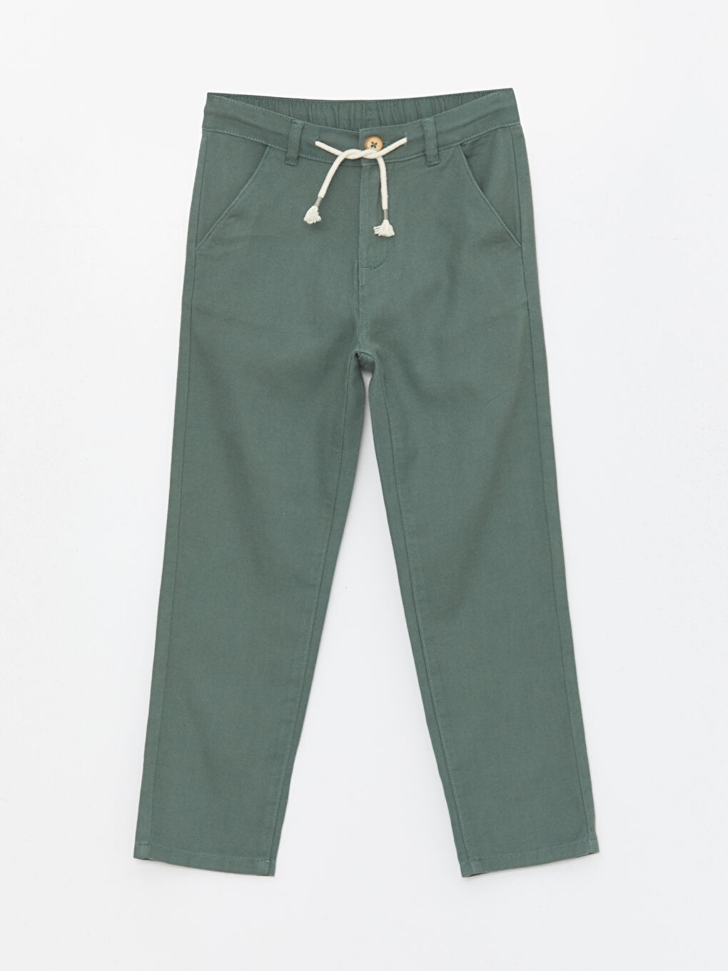 LCW Kids Elasticated Waist Linen Blend Boys' Trousers -S46832Z4-H6Z