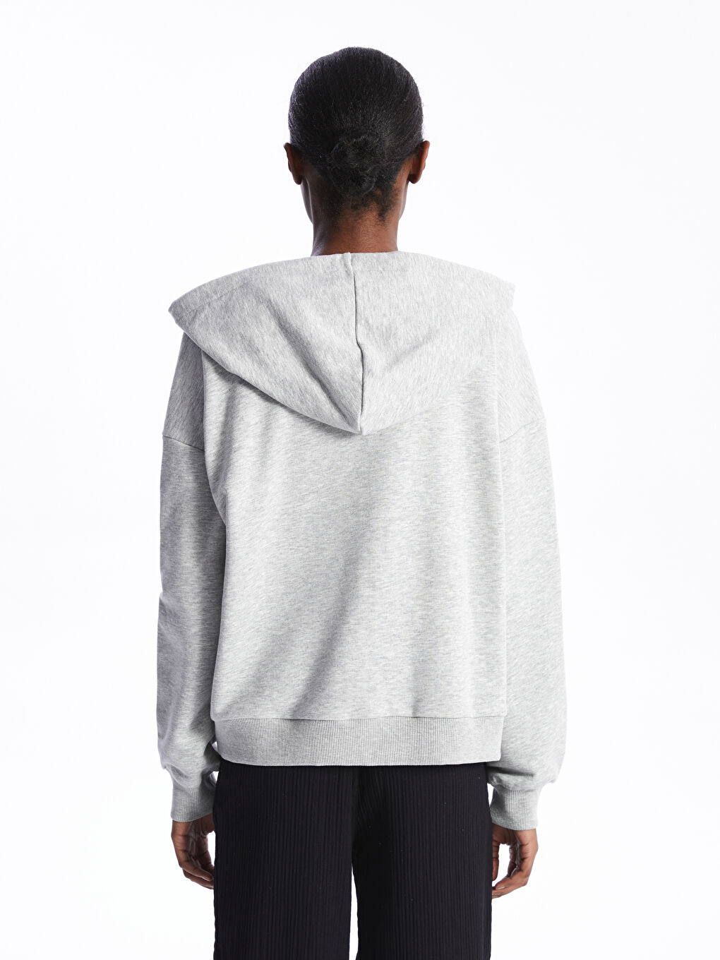 Hooded Oversized Women's Zip-Up Sweatshirt -S46858Z8-EEZ