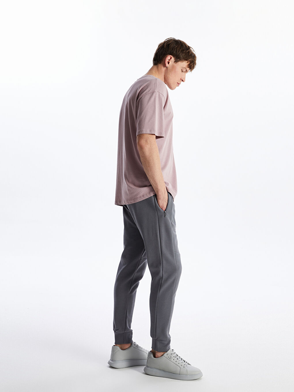 Gri Slim Fit Erkek Jogger Eşofman Altı