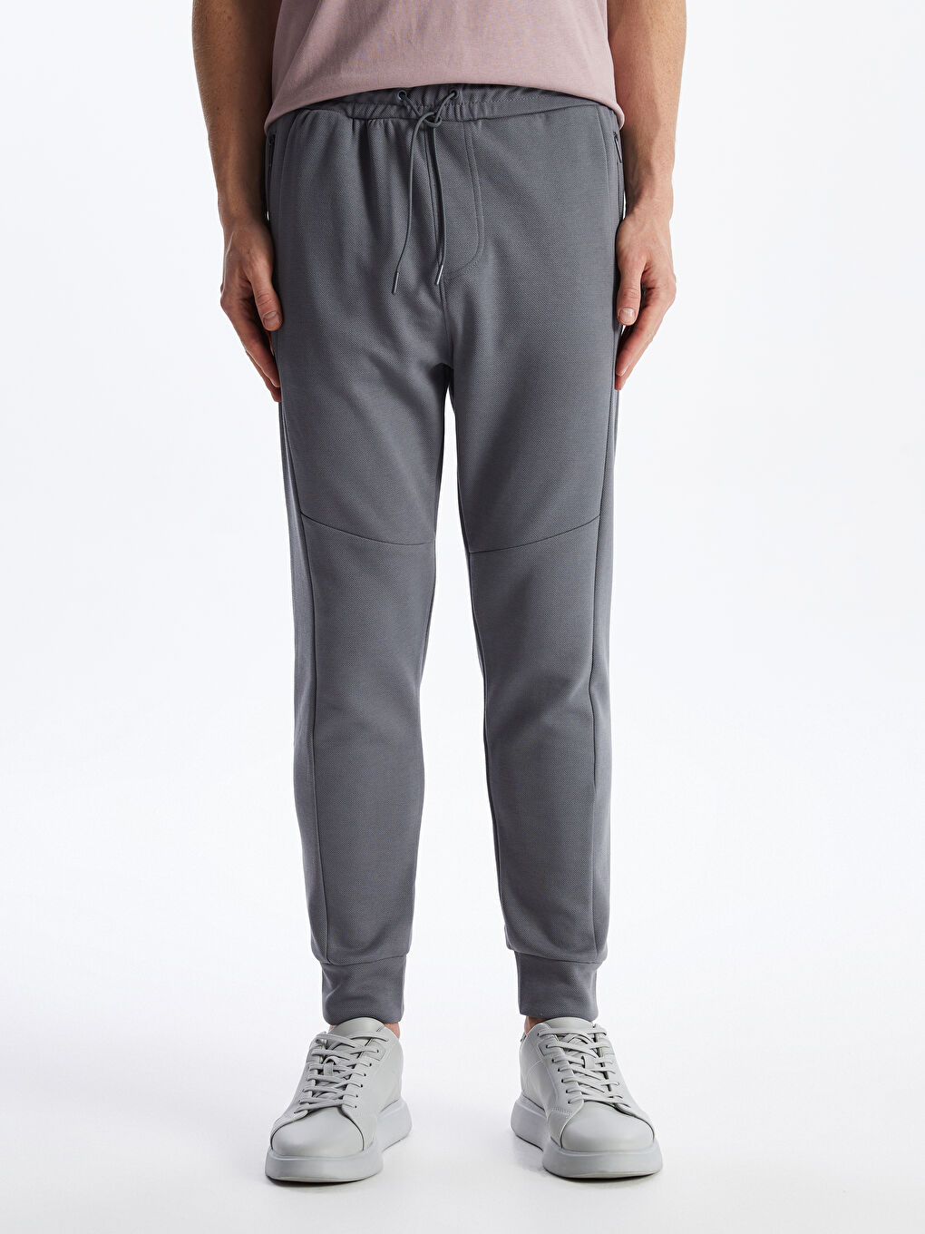 Gri Slim Fit Erkek Jogger Eşofman Altı-1