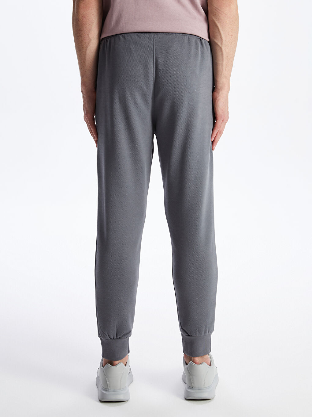 Gri Slim Fit Erkek Jogger Eşofman Altı-4