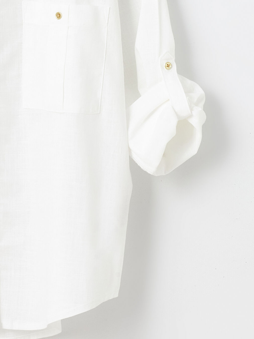 Notch Neck Plain Long Sleeve Women's Shirt -S46876Z8-R9J
