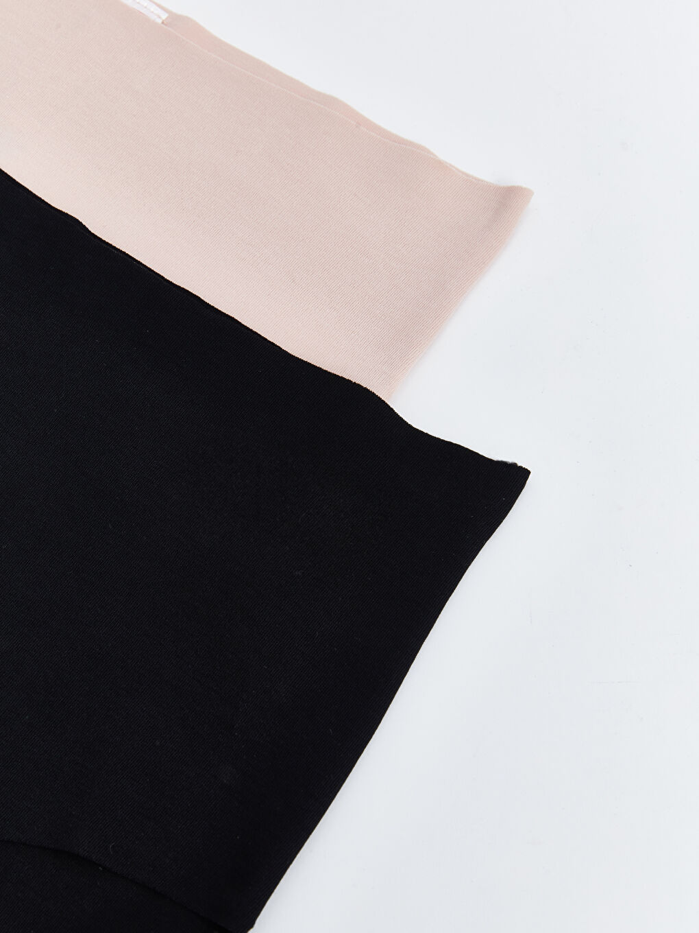 Pembe Düz Lazer Kesim Klasik Külot 2'li-2