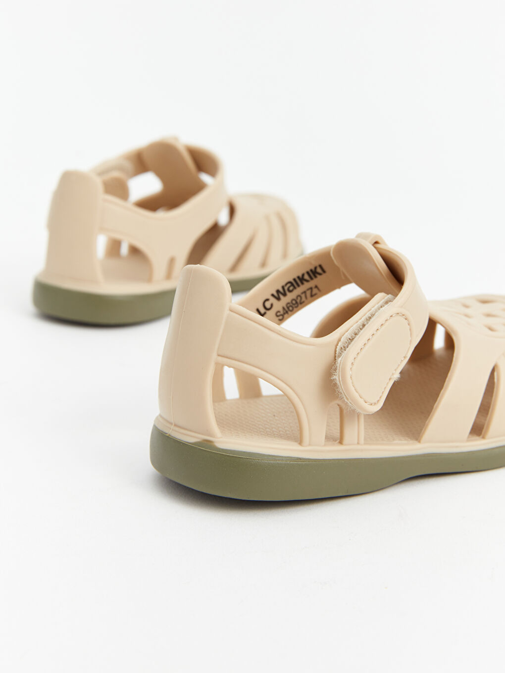 LCW STEPS Bej Delikli Erkek Bebek Sandalet - 4