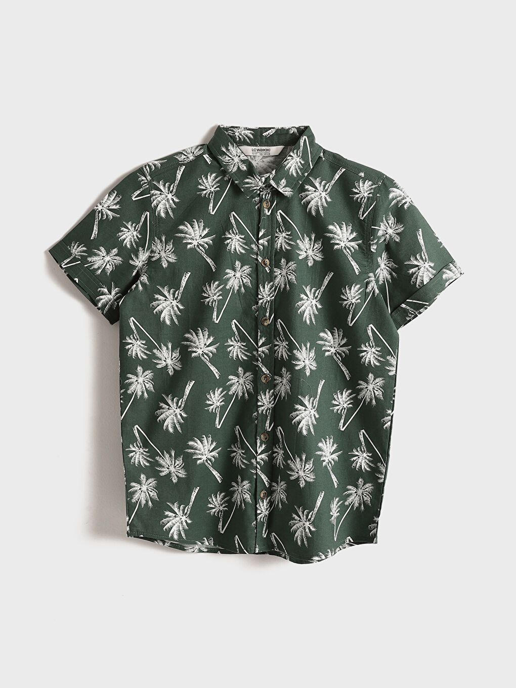Patterned Short Sleeve Boy Shirt -S46931Z4-LRR