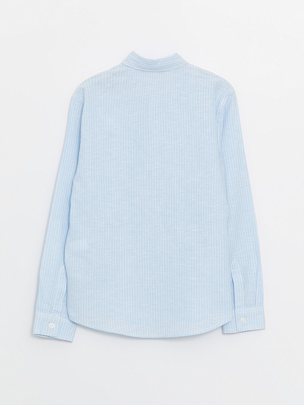 Striped Linen Blend Boy Shirt -S46939Z4-LEN