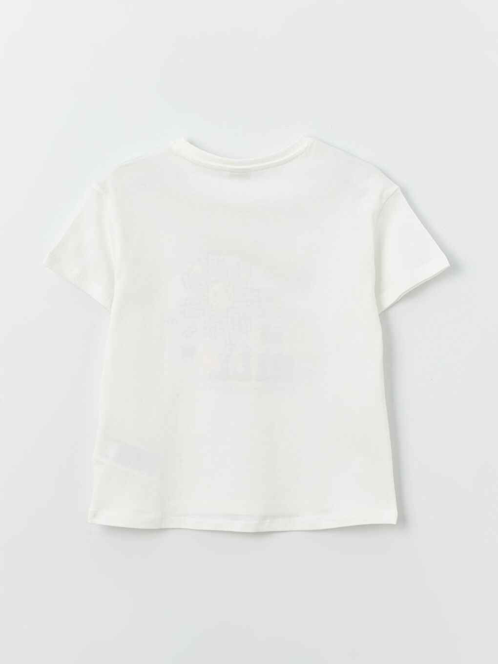 Crew Neck Printed Short Sleeve Girls' T-Shirt -S46947Z4-R9J