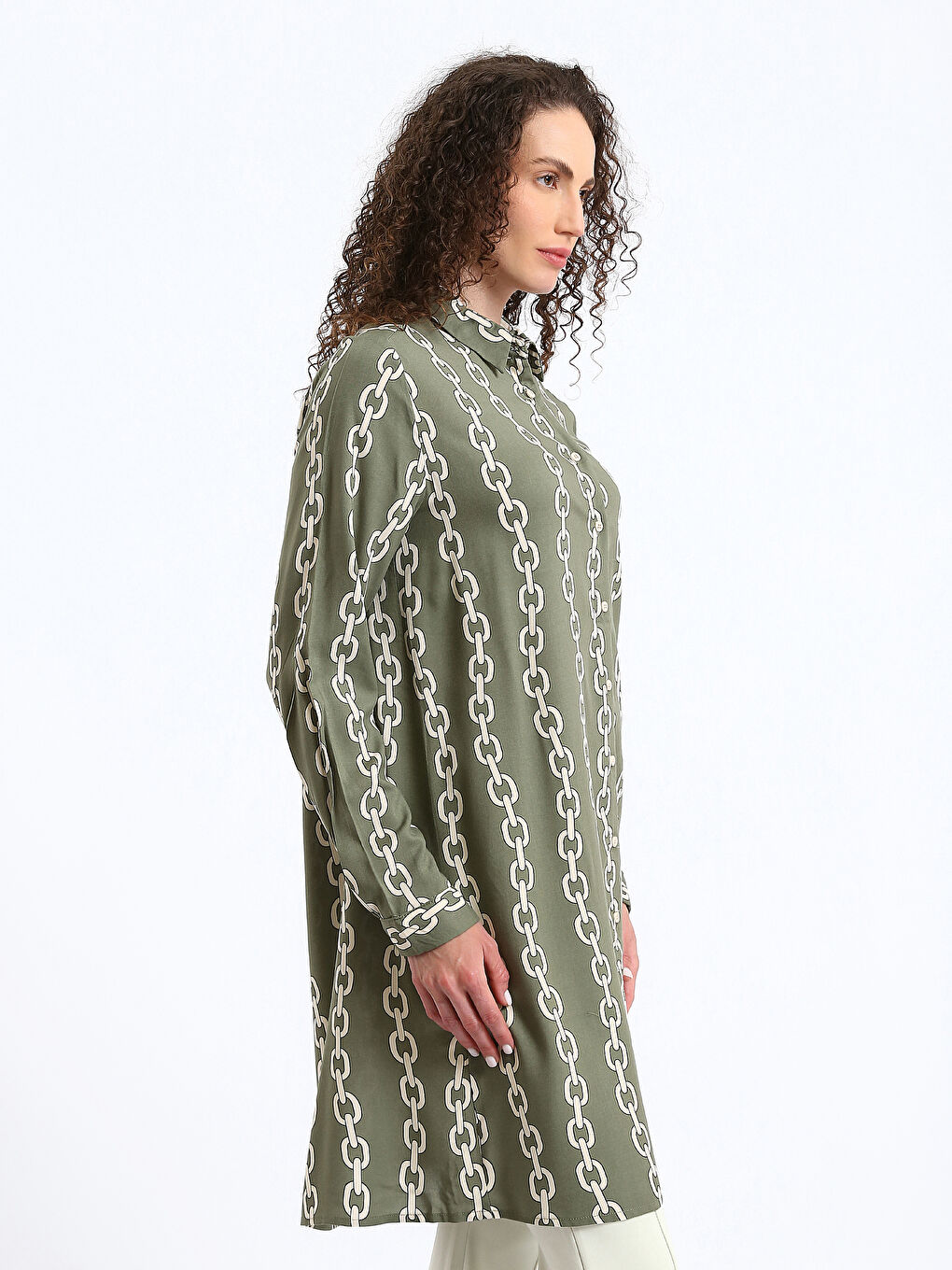 تونيك قميص نسائي منقوش-6