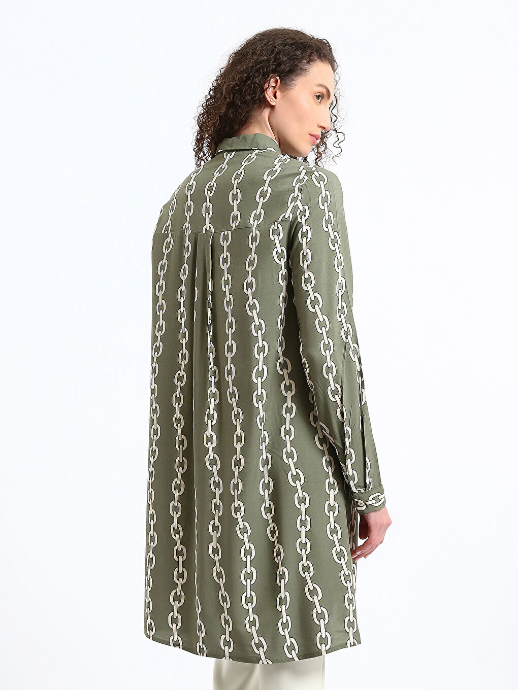 تونيك قميص نسائي منقوش-8